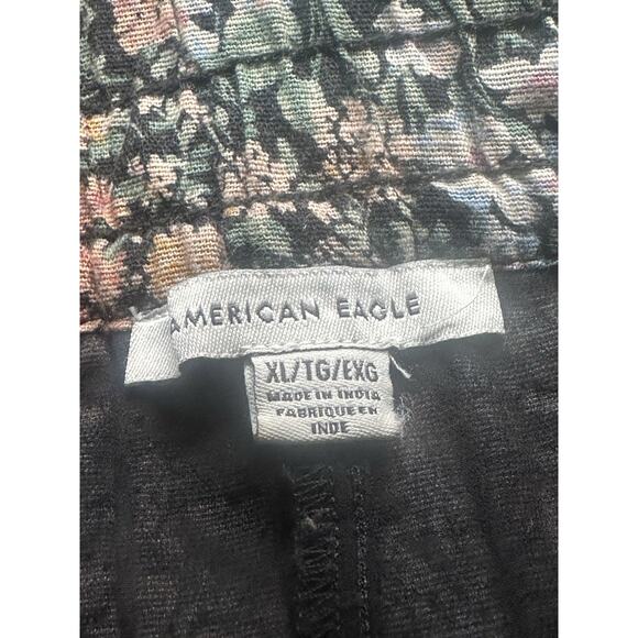 American Eagle Outfitters Floral Pleated Skirt Size XL Elastic Whimsical Skirt - Picture 8 of 16